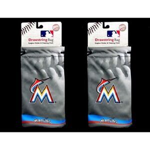 Miami Marlins MLB Microfiber Glasses Bag 2 Pack